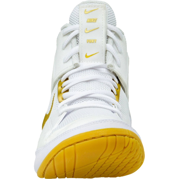 Борцовки Nike Fury White/Gold - фото 3