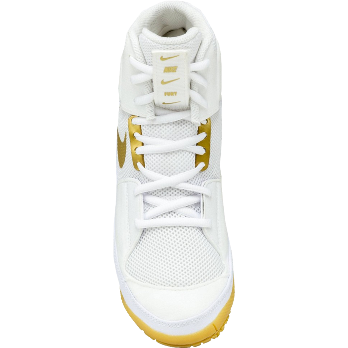 Борцовки Nike Fury White/Gold - фото 5