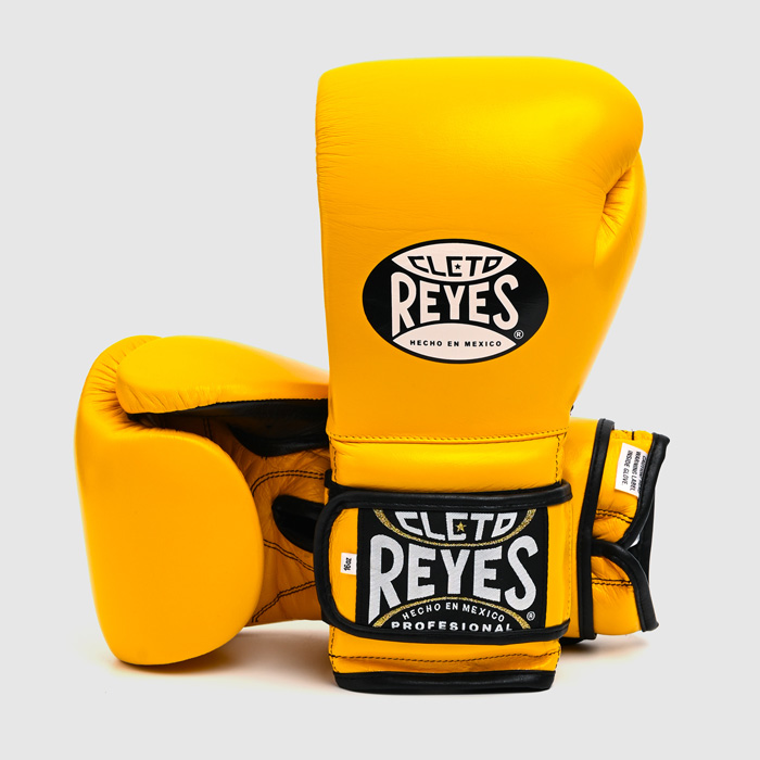 Боксерские перчатки Тренировочные Cleto Reyes E600 Yellow - фото 1