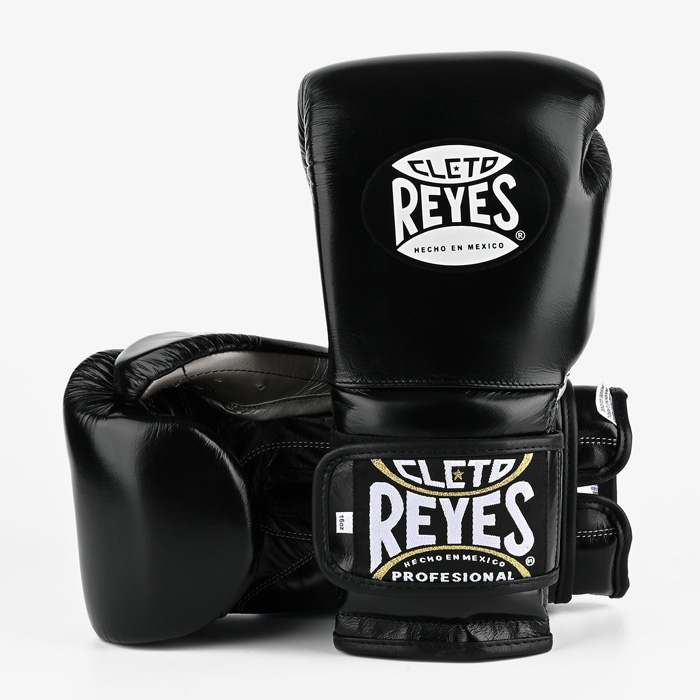Боксерские перчатки Тренировочные Cleto Reyes E600 Black/White - фото 1