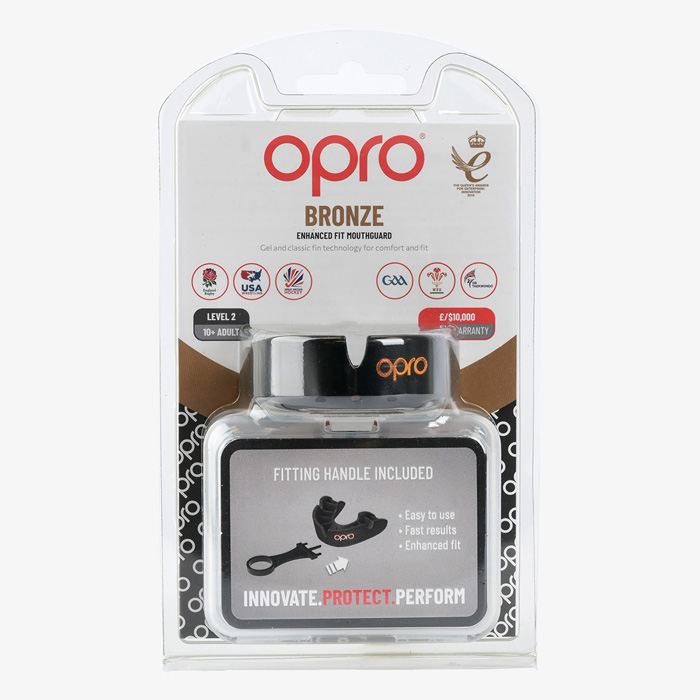Боксерская капа Opro Bronze Level Black - фото 6