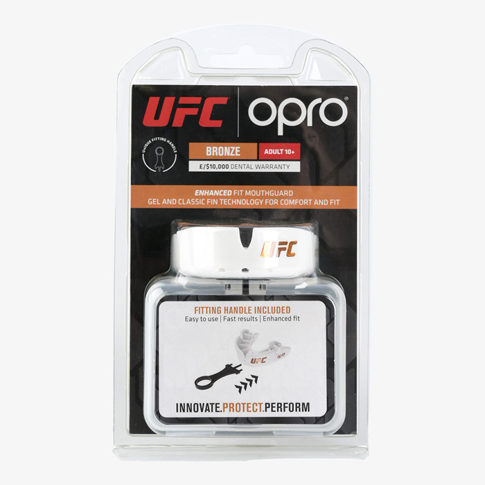 Боксерская капа Opro Bronze Level UFC белая - фото 6