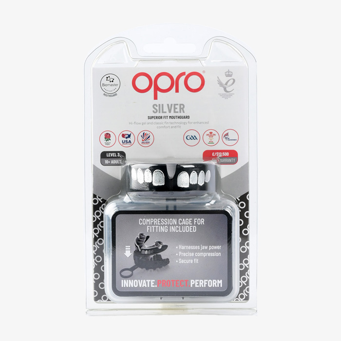 Боксерская капа Opro Silver Level Grillz чёрная - фото 6
