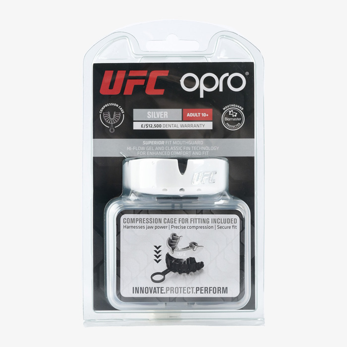 Боксерская капа Opro Silver Level UFC белая - фото 6