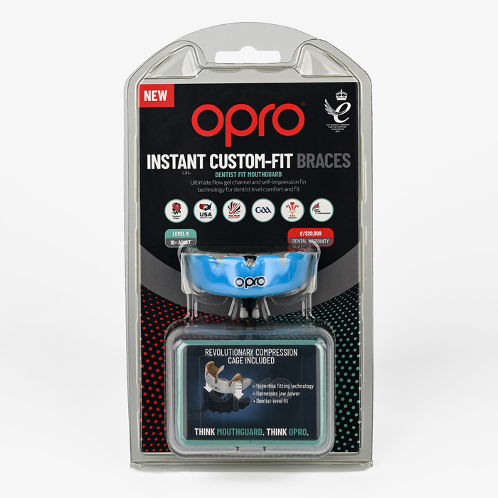 Боксерская капа для брекетов Opro Instant Custom-Fit Sky синяя - фото 6