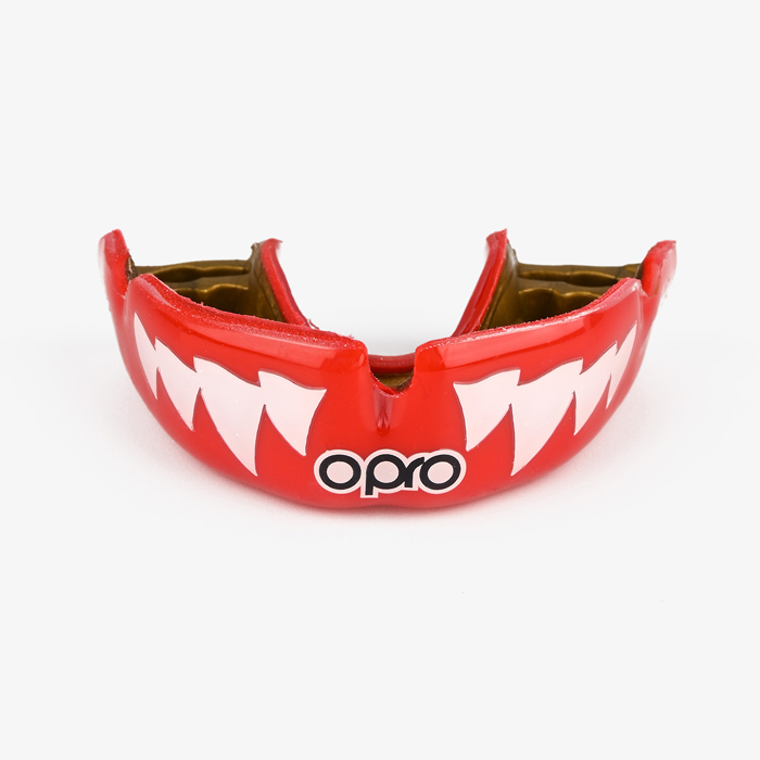 Боксерская капа Opro Instant Custom-Fit Red Jaws - фото 1