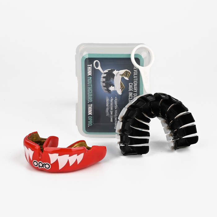 Боксерская капа Opro Instant Custom-Fit Red Jaws - фото 2