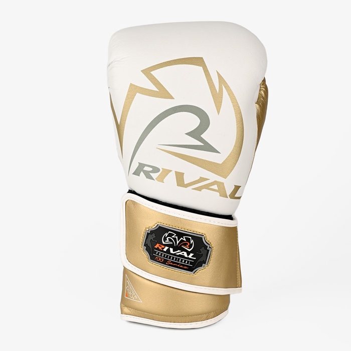 Снарядные боксерские перчатки Rival RB100 белый/золотой - фото 3