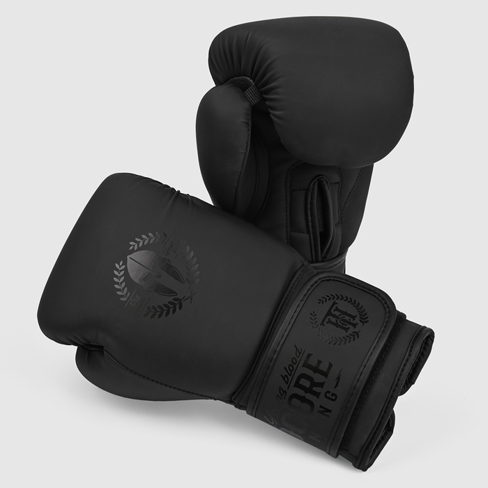 Боксерские перчатки Hardcore Training Helmet PU Black/Black - фото 1
