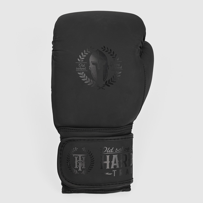 Боксерские перчатки Hardcore Training Helmet PU Black/Black - фото 2