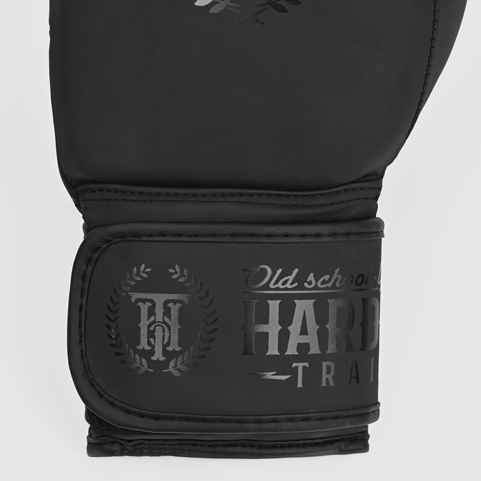 Боксерские перчатки Hardcore Training Helmet PU Black/Black - фото 3