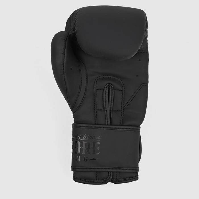 Боксерские перчатки Hardcore Training Helmet PU Black/Black - фото 4