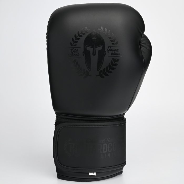 Боксерские перчатки Hardcore Training Helmet PU Black/Black - фото 3