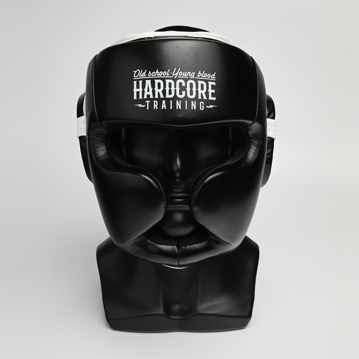 Классический боксерский шлем Hardcore Training Base Black - фото 4
