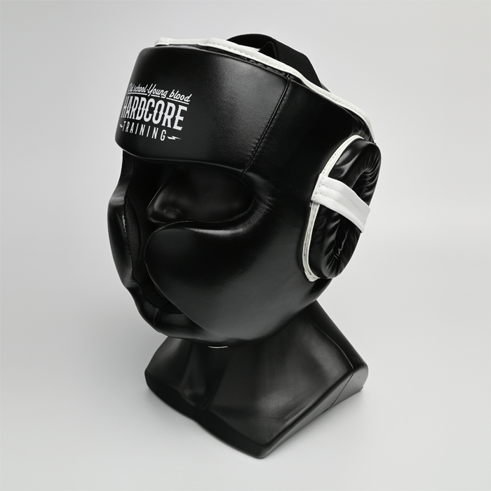 Классический боксерский шлем Hardcore Training Base Black - фото 5