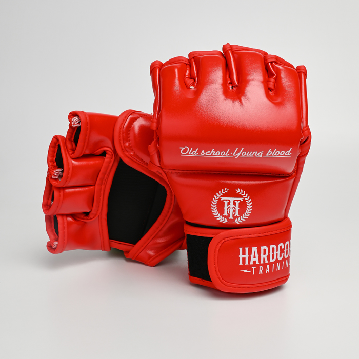 ММА перчатки Hardcore Training Base PU Red - фото 3