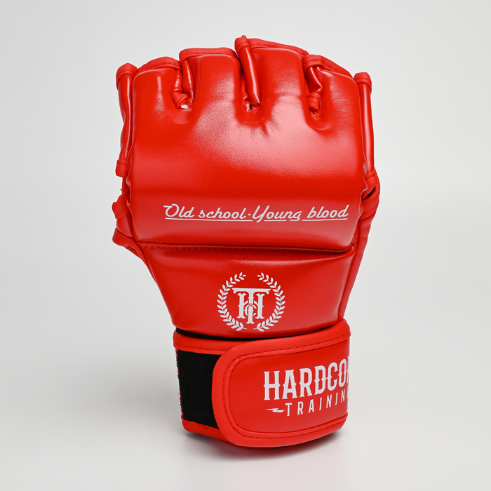 ММА перчатки Hardcore Training Base PU Red - фото 4