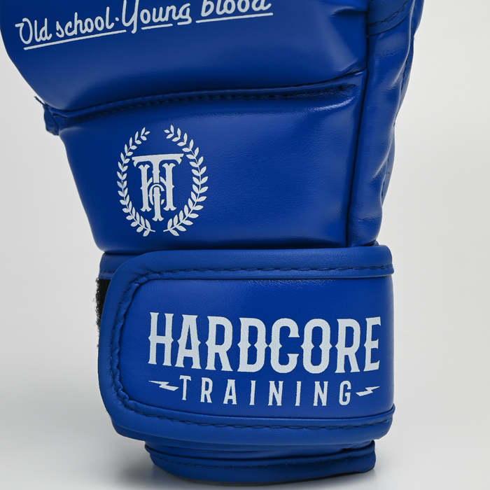 ММА перчатки Hardcore Training Base PU Blue - фото 6