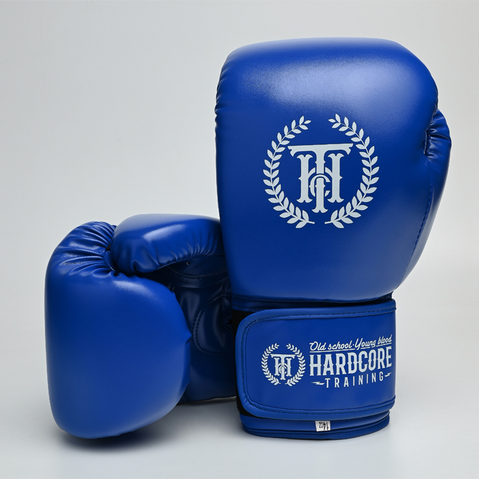 Боксерские перчатки Hardcore Training Base PU Blue - фото 2