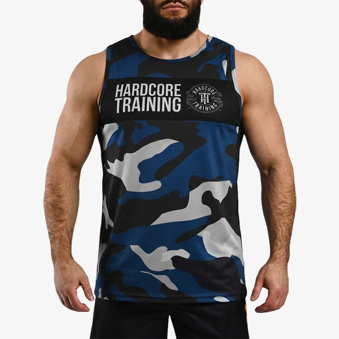 Тренировочная майка Hardcore Training Night Camo Blue/White - фото 1