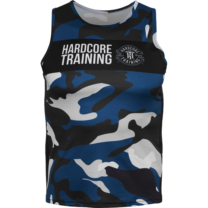 Тренировочная майка Hardcore Training Night Camo Blue/White - фото 2