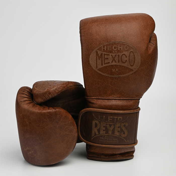 Боксерские перчатки Cleto Reyes E600 Vintage коричневые - фото 2