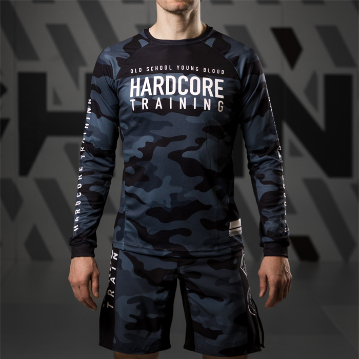 Тренировочный лонгслив Hardcore Training ночной камуфляж - фото 5