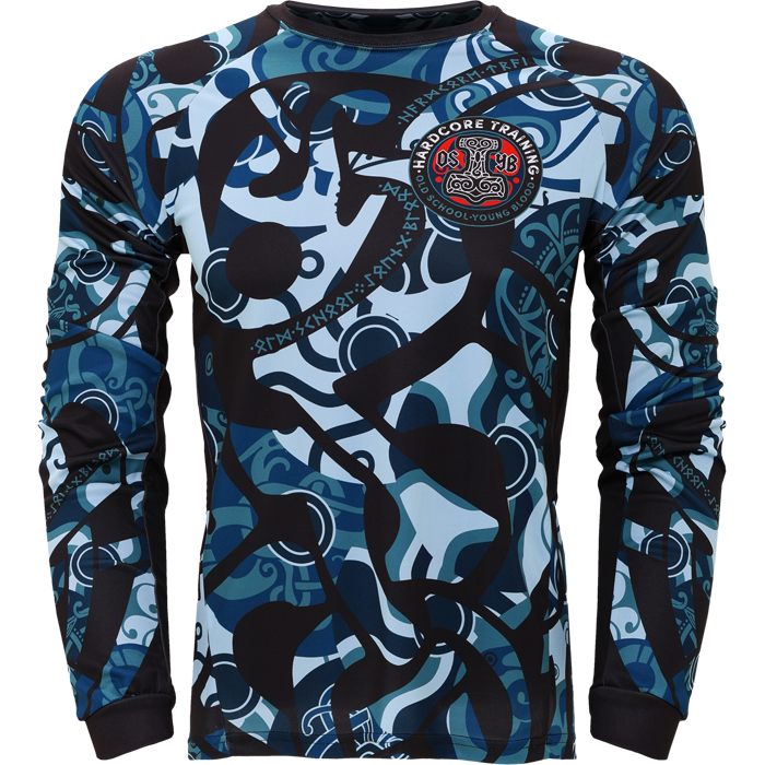 Тренировочный лонгслив Hardcore Training Nordic Ornament Black/Gray - фото 2