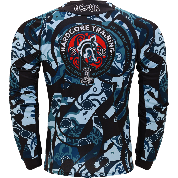 Тренировочный лонгслив Hardcore Training Nordic Ornament Black/Gray - фото 3