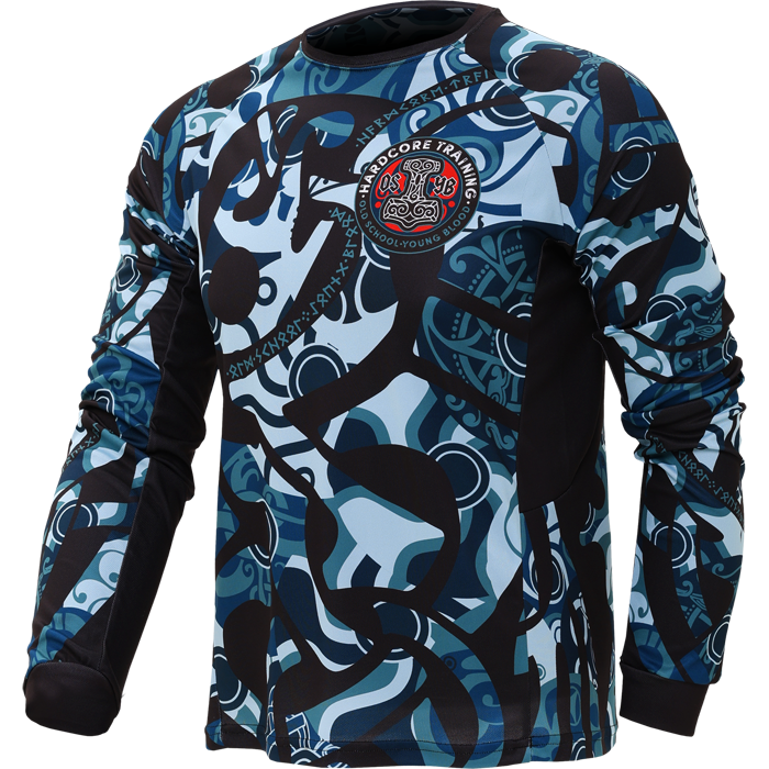 Тренировочный лонгслив Hardcore Training Nordic Ornament Black/Gray - фото 4