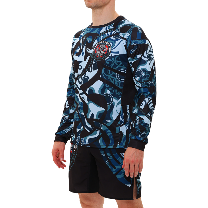 Тренировочный лонгслив Hardcore Training Nordic Ornament Black/Gray - фото 5