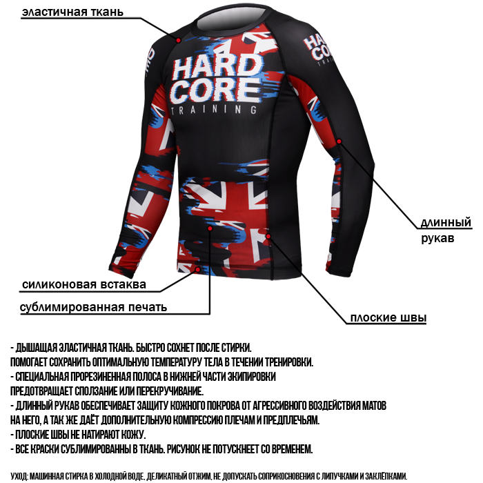 Рашгард Hardcore Training Glitch Art GB - фото 6