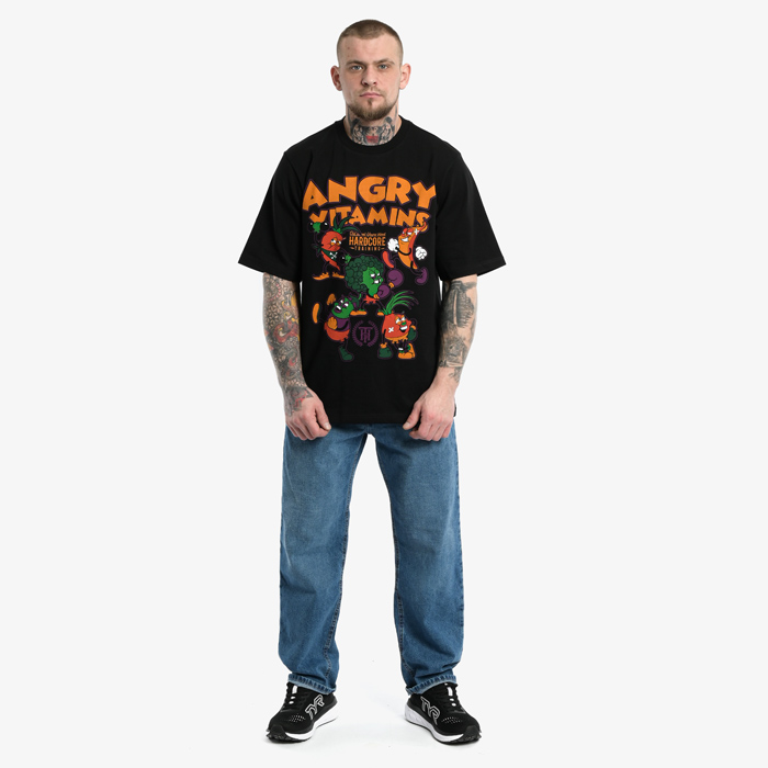 Футболка Hardcore Training Angry Vitamins Black Oversized Fit 3.0 - фото 2