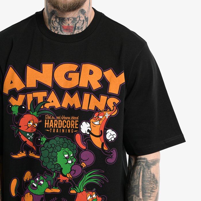 Футболка Hardcore Training Angry Vitamins Black Oversized Fit 3.0 - фото 4