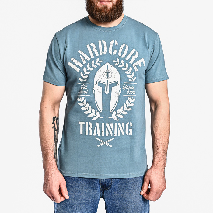 Футболка Hardcore Training Helmet Blue Turquoise - фото 1