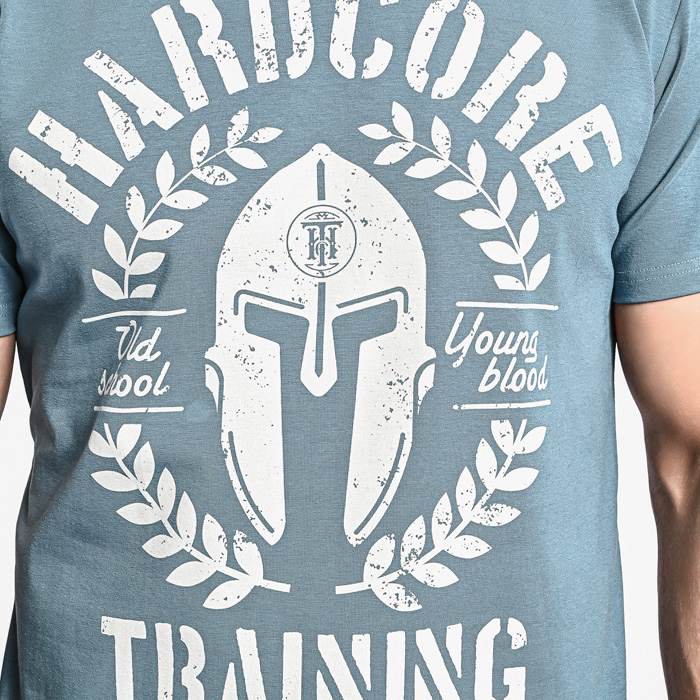 Футболка Hardcore Training Helmet Blue Turquoise - фото 5