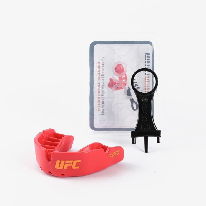 Боксерская капа Opro Bronze Level UFC красная - фото 2