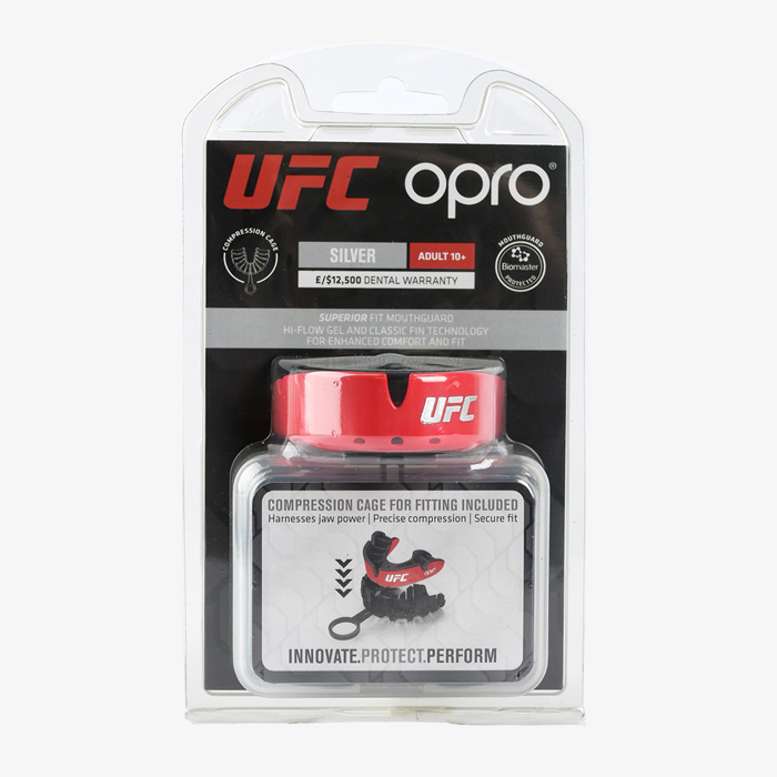 Боксерская капа Opro Silver Level UFC красная - фото 6