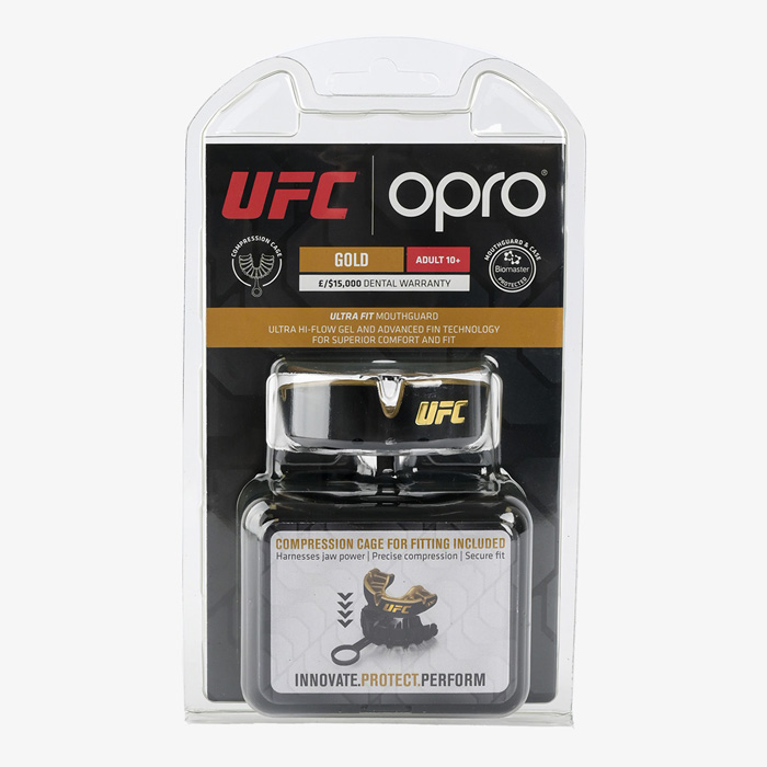 Боксерская капа Opro Gold Level UFC Black - фото 6