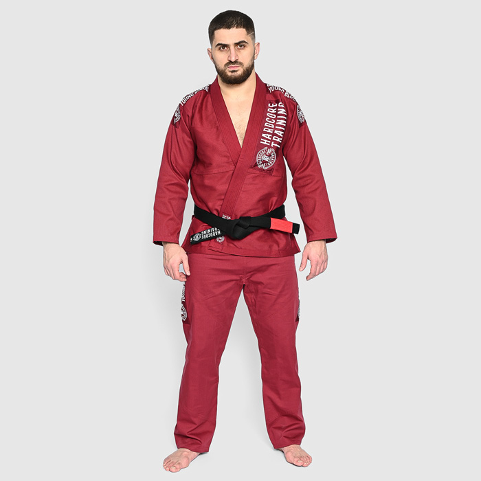 Кимоно для БЖЖ Hardcore Training OSYB Oxblood - фото 1