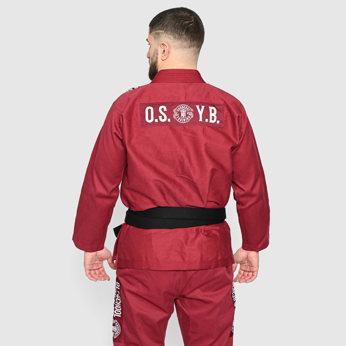 Кимоно для БЖЖ Hardcore Training OSYB Oxblood - фото 3