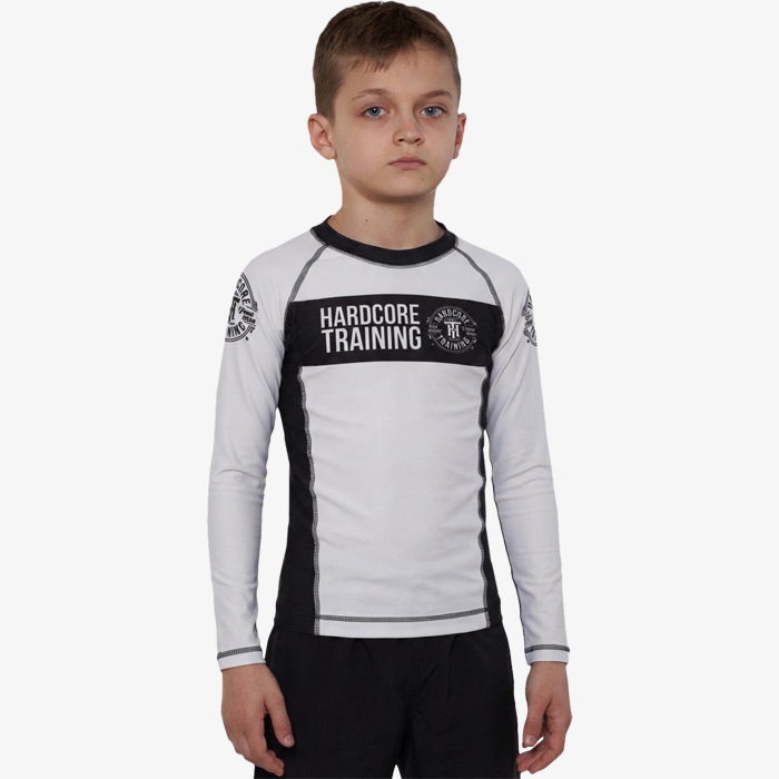 Детский рашгард Hardcore Training Recruit White LS - фото 1