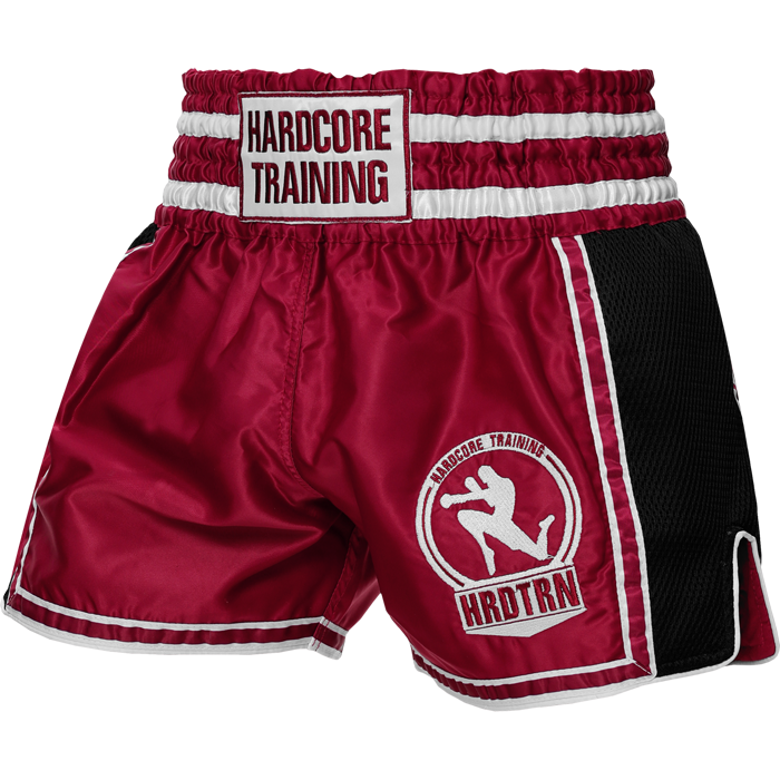 Тайские шорты Hardcore Training Base 2.0 Burgundy - фото 1