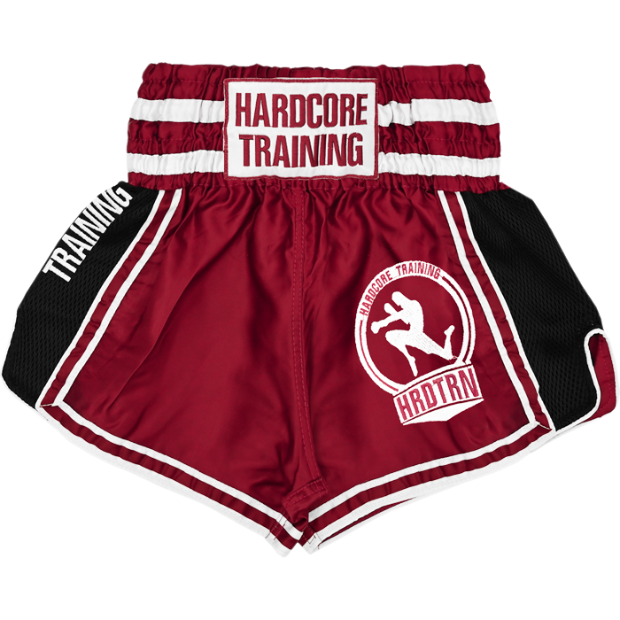 Тайские шорты Hardcore Training Base 2.0 Burgundy - фото 7