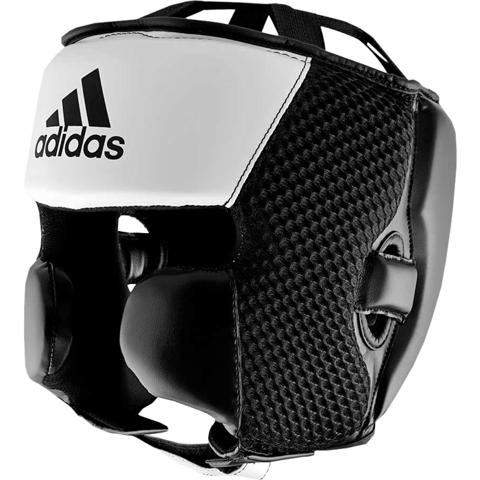 Боксёрский шлем Adidas Hybrid 150 White/Black - фото 1