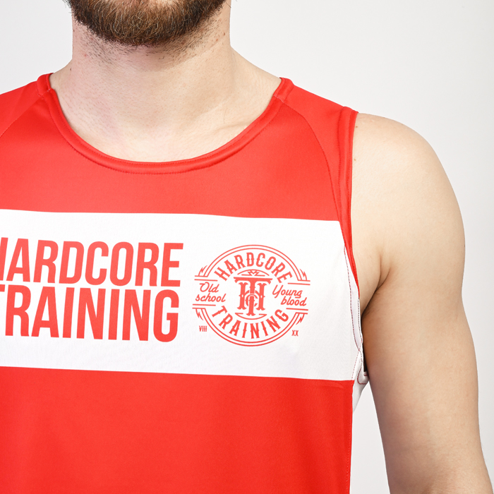 Тренировочная майка Hardcore Training Red/White - фото 3