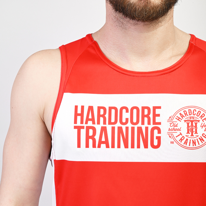 Тренировочная майка Hardcore Training Red/White - фото 4