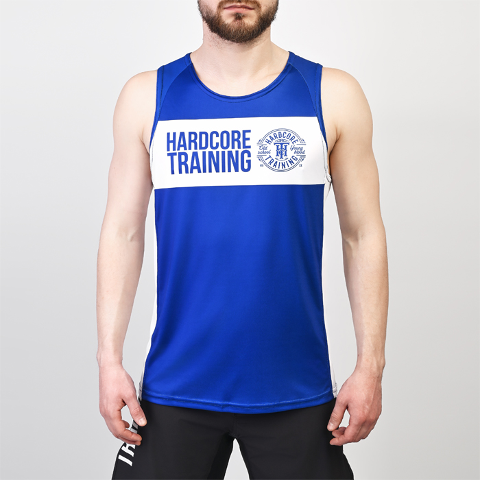 Тренировочная майка Hardcore Training Blue/White - фото 1