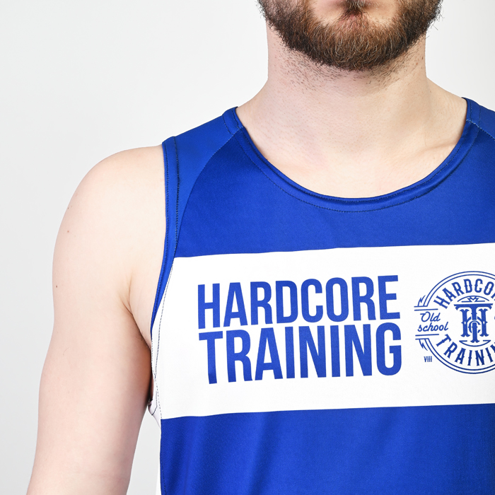 Тренировочная майка Hardcore Training Blue/White - фото 3