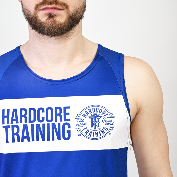 Тренировочная майка Hardcore Training Blue/White - фото 4